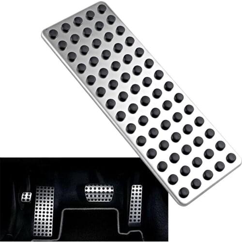 XYIVYG Non-Slip Stainless Steel Footrest Foot Rest Dead Pedal Pad Cover For AT Mercedes-Benz M-Class GL-Class R-Class 2006-2015