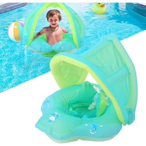 Upgrades Baby Swimming Ring Float Inflatable Infant Floating Kids Swim Pool Accessories Circle Bathing Summer Toys Toddler Rings