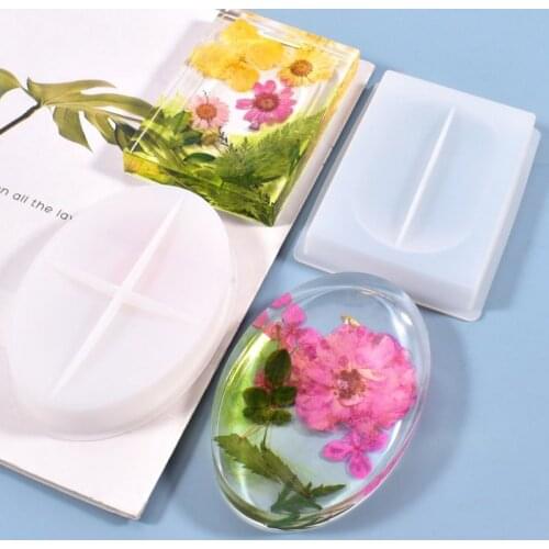 Transparent Silicone Mould Dried Flower Resin Decorative Craft DIY Soap Box Mold epoxy resin molds for jewelry