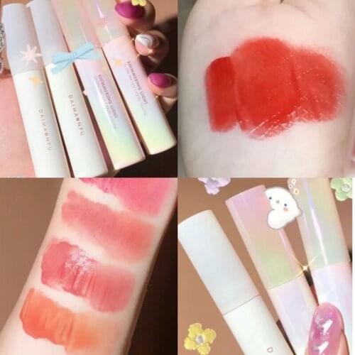 Summer High-value Shimmer Lip Glaze Small Milk Tube Lip Gloss Mirror Toot Lip Aurora Water Lip Glaze Lips Makeup Beauty TSLM1