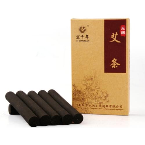 10 pcs five years smokeless Chen Ai hight quality acupuncture moxibustion moxa column moxibustion sticks