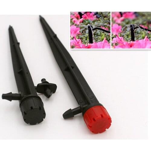 50pcs/pack Micro Sprayer Drip Irrigation Adjustable Emitters Stake Water Drip Irrigation Watering & Irrigation Systems N112