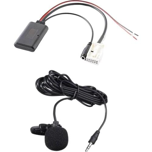 Car Bluetooth Aux Audio Cable Microphone MIC Adapter for BMW E60 E63 E70 E90, Durable
