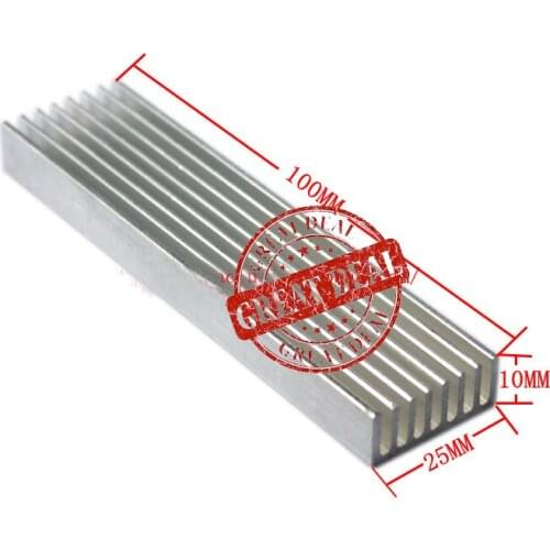 Free Ship brand new 50PCS Custom high quality Aluminum Heatsink 100*25*10MM heat conduction strip