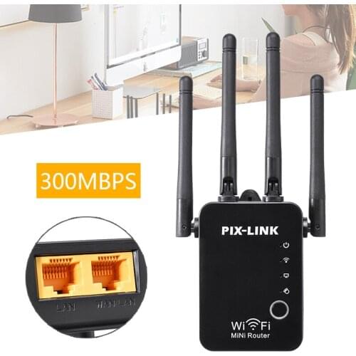 For Home Company Office 1pc Wireless WIFI Repeater Router High Speed 300Mbps Network Extender Pohiks
