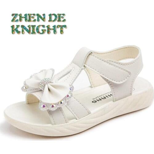 Childrens Sandals Summer Girls Shoes New Princess kids Sandals For Girls Lovely Rhinestone Butterfly Beach Shoes Dropshipping