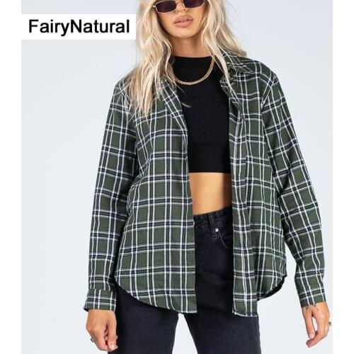 Женские классические рубашки Fairynatural China At AliExpress