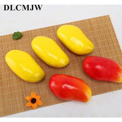 Artificial Fruits Foam Mango Fake Fruit Mango Kitchen Table DIY Home Decoration Plastic Simulation Artificial Mango