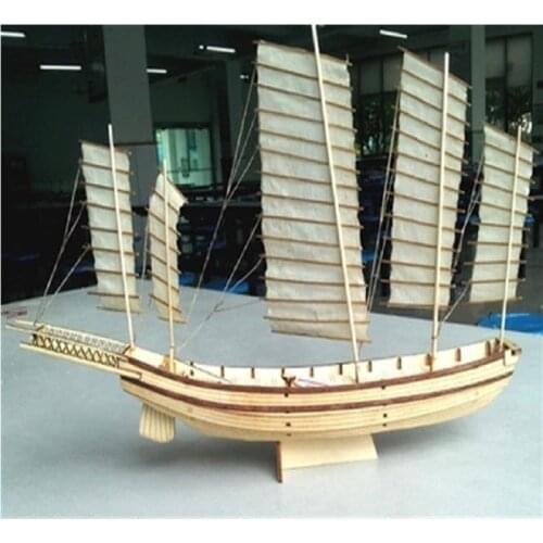 Chinese sand ship wooden model building kits