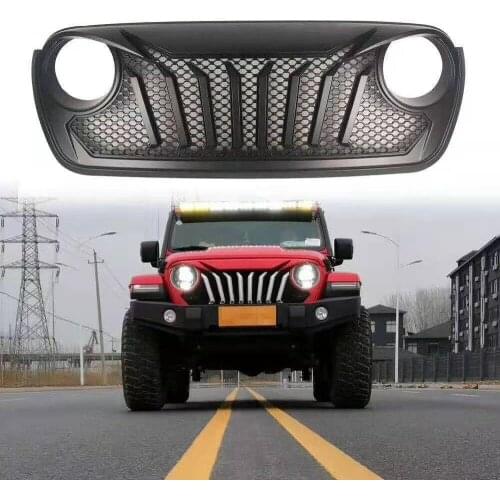 Front Bumper Mask Race Grille Modified Grills Grill For Jeep Wrangler JL 2018-2020