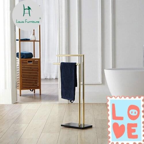 Louis Fashion Furniture Accessories No Bathing Bathroom Floor Towel Rack Towel Bar