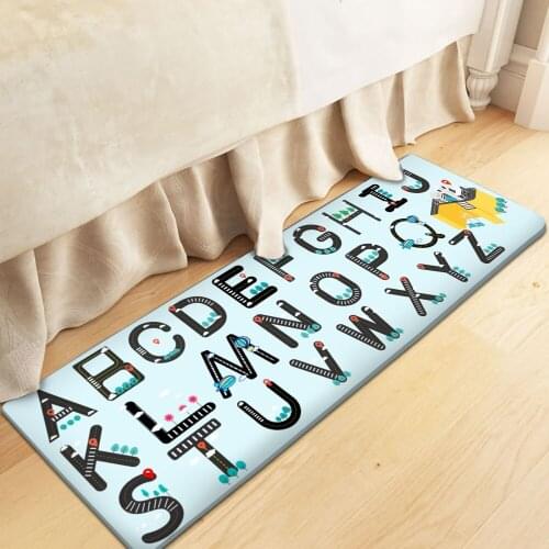New Childrens Carpet Flannel Carpet Baby Educational Game Carpet English Alphabet Baby Mat Carpet Childrens Play Rectangular
