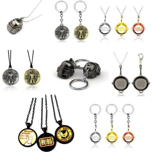 Game Playerunknowns Battlegrounds Necklace Game Playerunknowns Battlegrounds Pans Helmet Weapon Pendant Necklace