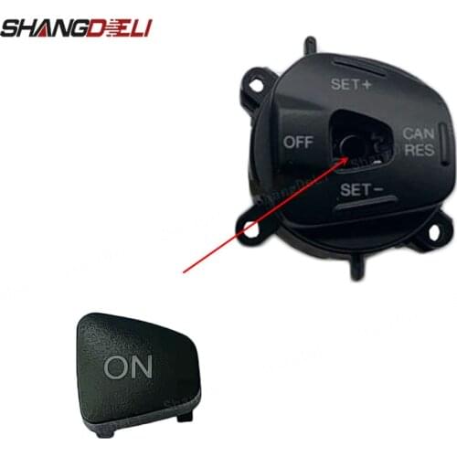Blue Led Steering Wheel Cruise Control Switch Single ON Button For Ford Fiesta MK7 MK8 ST Ecosport 2013