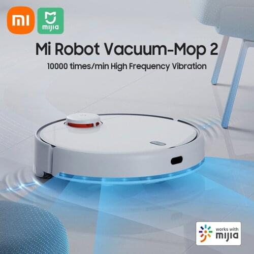 Xiaomi Mijia Robot Vacuum-Mop 2 w/2800Pa 4-level Suction/Sound Wave Vibration/Antibacterial/LDS Laser Navigation/Self-charging