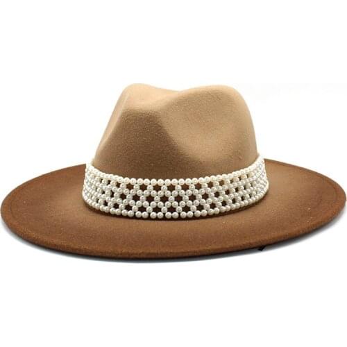 NEW Women Men Wool Fedora Hat With Leather Ribbon Gentleman Elegant Lady Winter Autumn Wide Brim Jazz Church Panama Sombrero Cap