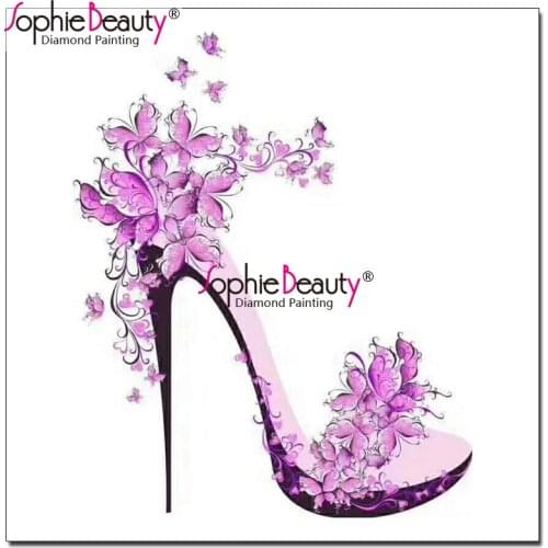 Sophie Beauty New cross stitch diy diamond painting full rhinestone handcraft mosaic kit High heels embroidery home arts 19018