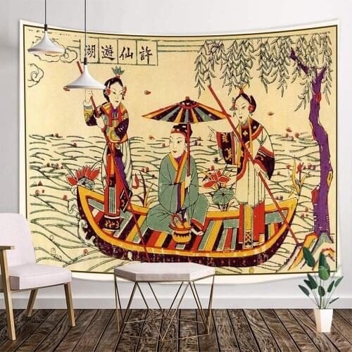 The Legend Of The White Snake Xu Xian Tour Lake Opera Film Painting Tapestry Interior Art Decoration