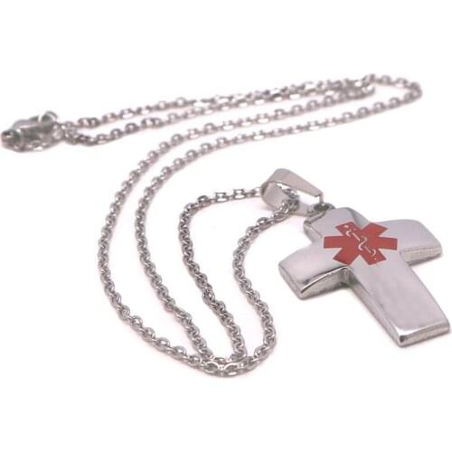 High Quality Stainless Steel Cross Pendant Necklace Mens Cross Necklace Jewelry Gift