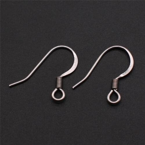 50pcs 4 Styles Earring Hooks Stainless Steel Material DIY Earring Findings Ear Wires Hooks DIY Jewelry Findings