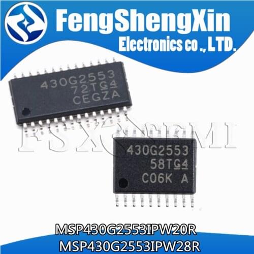10pcs MSP430G2553 MSP430G2553IPW20R MSP430G2332 MSP430G2332IPW20 TSSOP20 MSP430G2553IPW28R Microcontroller (MCU)