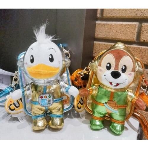 2021 Spaceman Astronaut Donald duck Chip & Dale plush toy Bag Wallet Shoulder Bag Gift
