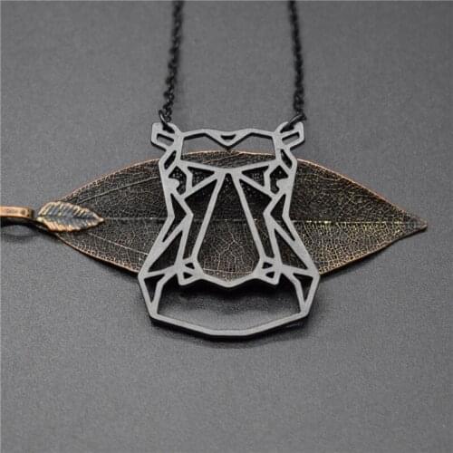 4 Colors New Hippo Necklace Hippopotamus Jewelry Animal Necklace Geometric Necklace Wild Animal Jewelry Zoo Jewelry