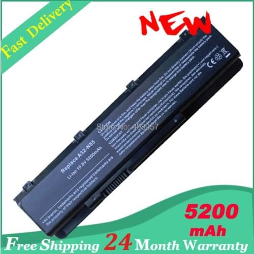 5200mah laptop Battery for ASUS A32-N55 N45 N45E N45F N45J N45JC N45S N45SF N55 N55E N55S
