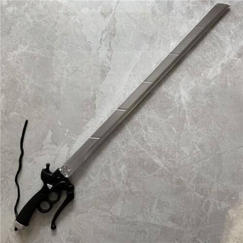 95cm Attack On Titan Weapon Sword Mikasa Eren Rivaille Anime Cosplay 1:1 Gun Sword Accessories Weapon Sword Model