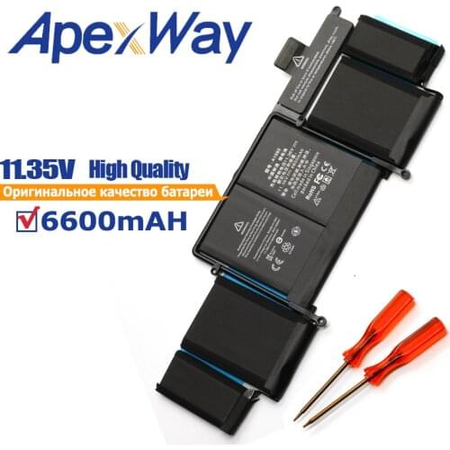ApexWay 11.42V 74.9Wh A1582 Battery for Apple Macbook 13'' 1502 ( 2015 year ) PRO RETINA