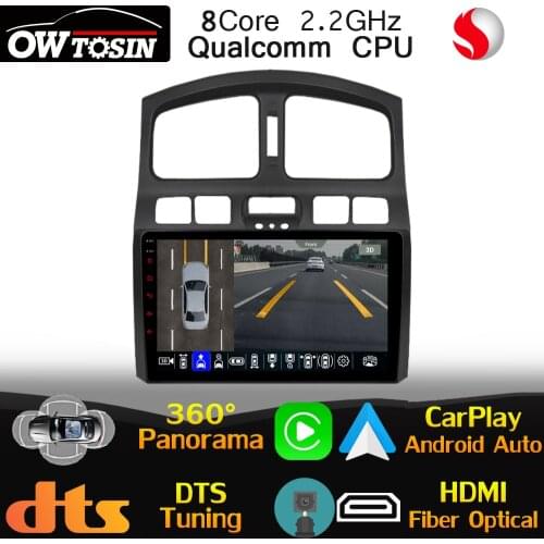 Qualcomm 8Core Android For Hyundai Santa Fe SantaFe SM JAC Rein Car Radio GPS CarPlay 360 Panoramic WiFi DTS HIFI Stereo 4G LTE