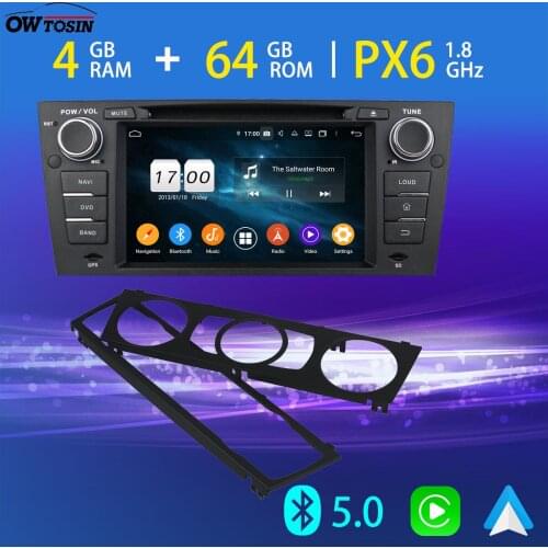 PX6 4G+64G Android 10 Car Multimedia Player For BMW 3 Series M3 E90 E91 E92 E93 GPS Navigation Bluetooth 5.0 4G LTE Radio WiFi