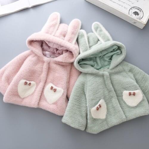 Baby jacket Winter Overcoat Infant Girls Clothes newborn warm snowsuit outerwear hoodie fur thick toddler children boy Snow Coat