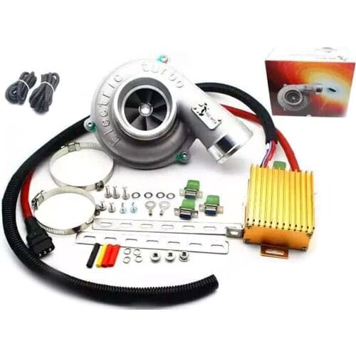 Electric Turbo Supercharger Kit Thrust Motorcycle Electric Turbocharger Air Filter Intake for all car improve speed
