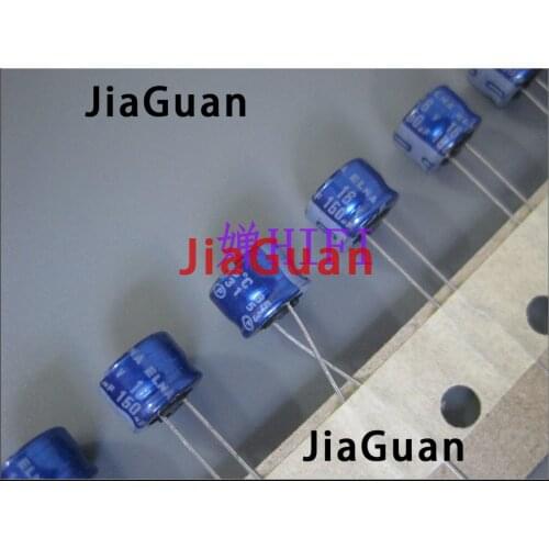 50pcs NEW ELNA RE3 16V150UF 8X5MM audio electrolytic capacitor 150uF/16V blue robe 150UF 16V