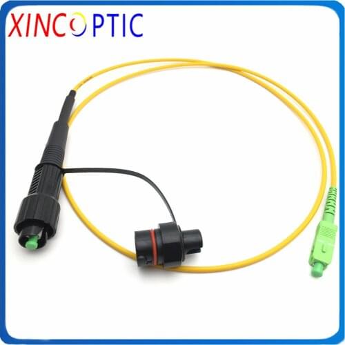 IP68 SOS Armour HUAWEI/Corning SCAPC to 3.0mm Yellow Cable for Waterproof CPRI Fiber optic H Connector OptiTap Patch Cord 3M