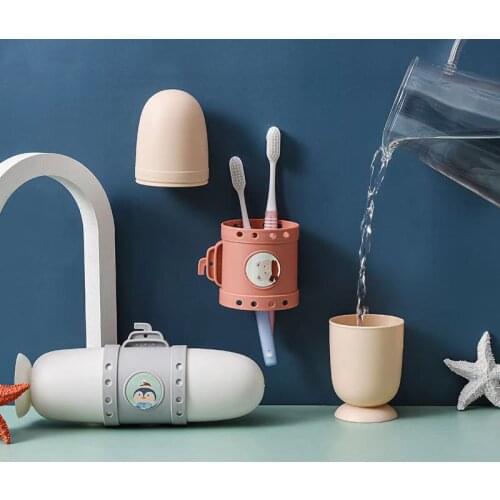 Tooth set box cute travel toothbrush storage box portable wash cup multi-purpose creative couple tooth set box set