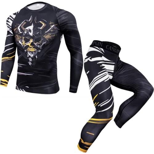 Mens Sport Suits High Quality Compression Quick Dry Running Sets Clothes Sports Joggers Training Gym Fitness Tracksuits Running