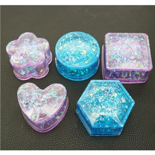 NEW Transparent Silicone Pendant Mould Resin Decorative Craft DIY Various shapes Storage Box Mold epoxy resin molds for jewelry