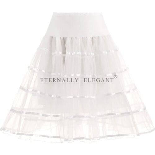 New 2018 Fashion Casual Saias Elastic High Waist Petticoat For Wedding Dress Tulle Skirt EE6637