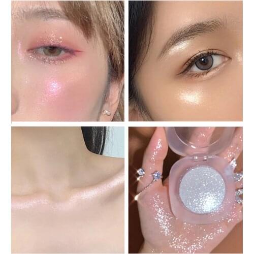 Mashed Potato Diamond Highlighter Face Body Brighten Glitter Powder Natural Contour Palette Makeup Fairy Diamond Highlight