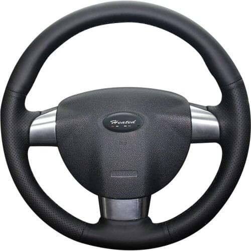 Car Steering Wheel Cover for Ford Focus 2 (3 spoke) car styling Microfiber leather Braid on the steering wheel