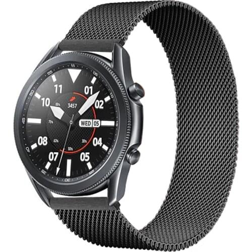 Milanese strap For Samsung Galaxy watch 3 45mm/Active 2/46mm/42mm Gear S3 Frontier 20mm 22mm bracelet Huawei GT/2/2e/Pro band