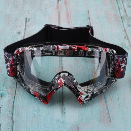 Snowmobile Snowboard Goggles Motorcycle Racing Eyewear , Anti-UV & Weatherproof,Colorful / Clear Lens
