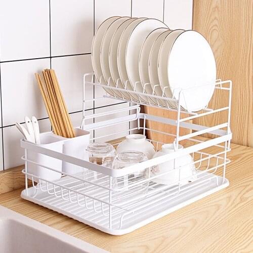 Hot Sale Dish Drying Rack Multipurpose Large Capacity Easy Installation Counter Storage for Kitchen Racks Holders Organization