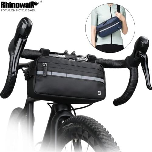 Rhinowalk Cycling Handlebar Bag MTB Road Bike Waterproof Bicycle Frame Pannier Bag Portable Shoulder Bag Bolsa de manillar