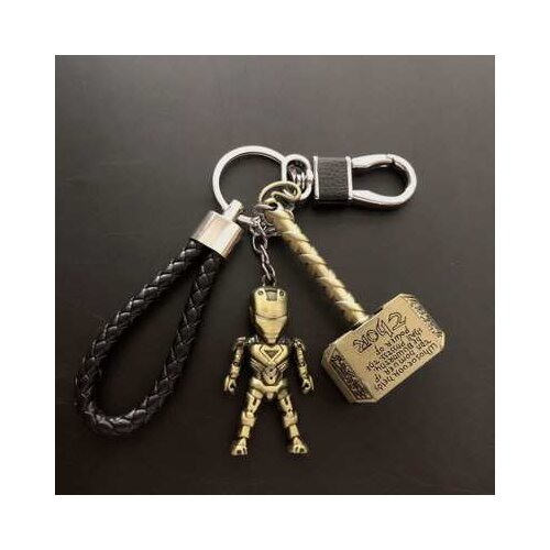 Superhero iron man Raytheon hammer creative gift cosplay Car Keychain Pendant