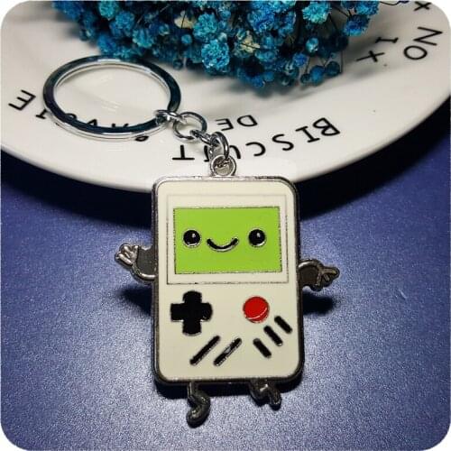 GRANDBLING Cute Cartoon Game Boy Keychain Gift Key Ring Holder