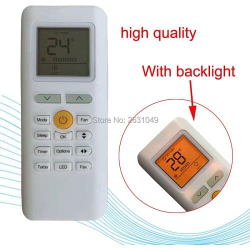 High quality Replacement Air Conditioner RG70C/BGEF remote control For Midea RG70E/BGEF RG70A/BGEF RG70E1/BGEF With backlight