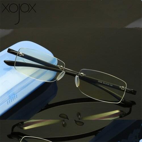 XojoX Ultralight Rimless Reading Glasses Women Presbyopic Eyewear Male Female Anti-blue light Far sight Glasses +1.0 1.5 2.0 2.5